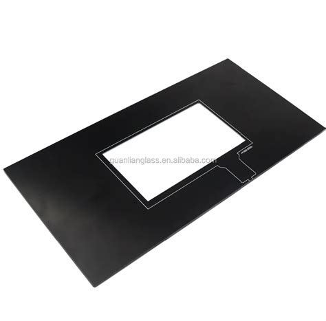 Manufacture 2mm3.2mm Tampered Glass Safety Colored Panel With Black ...