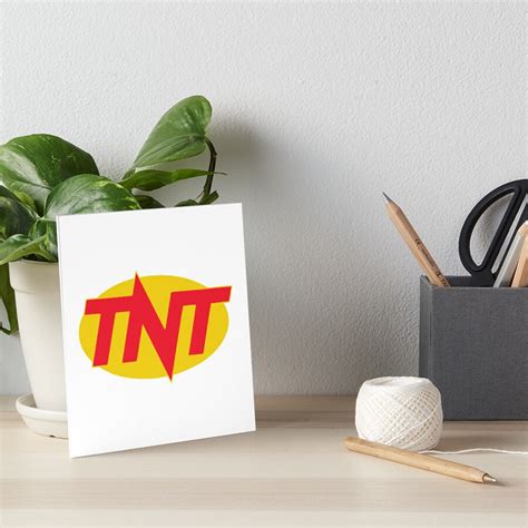 "TNT Channel Logo (90s)" Art Board Print for Sale by MovieFunTime ...