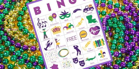 Mardi Gras Party Games - Fun Cool Printable Activities