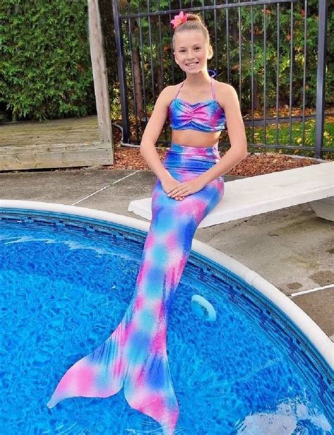 2016 Hot Design Kids Girls Mermaid Tail Swimmable Bikini Set Swimwear ...