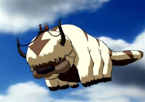 Appa is a flying bison from avatar the last airbender on Nick toons ...