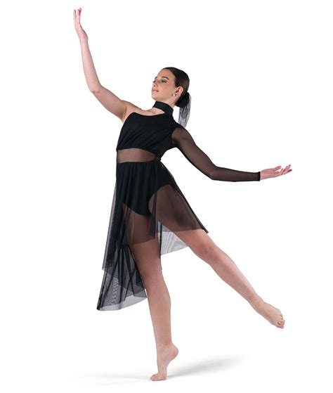 Red or Black Contemporary Dance Costume | A Wish Come True