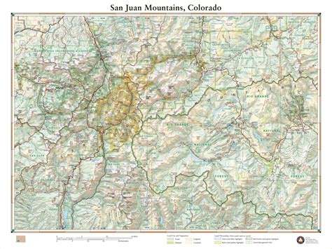 San Juan Mountains, Colorado - Benchmark Maps