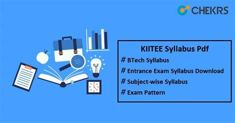 KIITEE Syllabus 2023 Pdf - B.Tech Entrance Exam Pattern