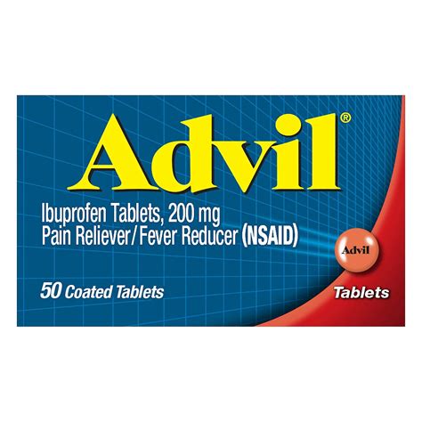 Advil Temporary Pain Relief Ibuprofen 200 Mg Coated Tablets - Shop Pain ...