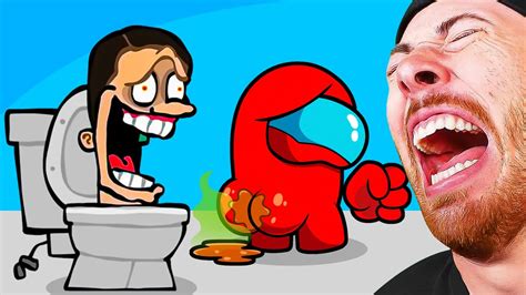 FUNNY ANIMATIONS That will Make you LAUGH (Among Us Skibidi Toilet ...