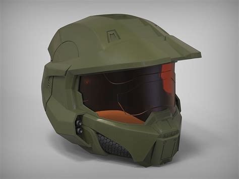 HALO Spartan Helmet 3D model 3D printable | CGTrader