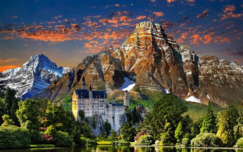 naturaleza, Castillo, Alemania, Paisaje, Arboles, Montaa Wallpapers HD ...