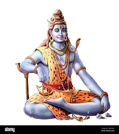 High Resolution Hindu Mythology Picture of Lord Shiva Stock Photo - Alamy