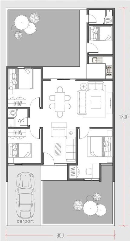 Three Bedroom Modern Minimalist House Plan - Pinoy House Plans