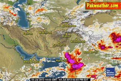 Peshawar Weather Satellite Map