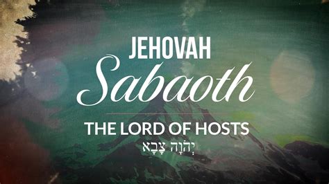 The Names of God: Jehovah Sabaoth - Reston Bible Church