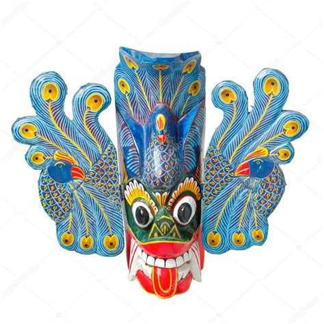 Traditional Sri Lankan mask isolated — Stock Photo © DmitryRukhlenko ...