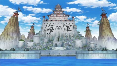 Marineford, former Marine Headquarters, on the Grand Line. | One piece ...