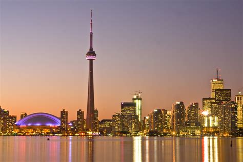 Panoramic reflection photography of CN Tower, Toronto, Canada HD ...