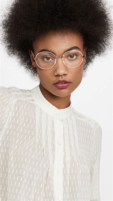 Prada 51 Metal Round Glasses | SHOPBOP