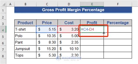 How to Calculate Profit Percentage in Excel (3 Methods) - ExcelDemy