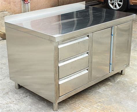 Commercial Stainless Steel Work Prep Table With Cabinet & Drawers - Buy ...