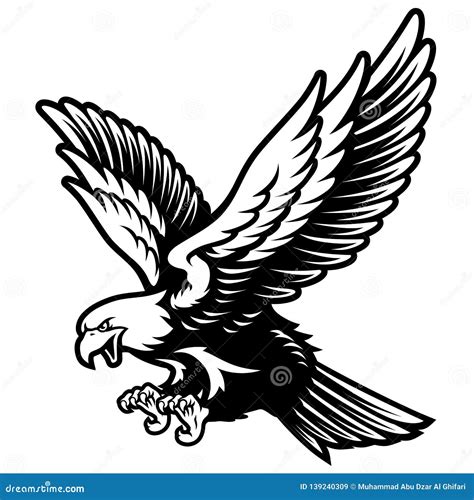 Eagle On A White Royalty-Free Stock Photography | CartoonDealer.com ...