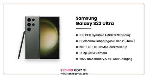 Samsung Galaxy S23 Ultra Price And Specifications - Techno Goyani