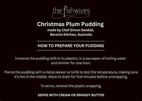 Home Made Christmas Pudding by Chef Simon Sandall, Boronia Kitchen