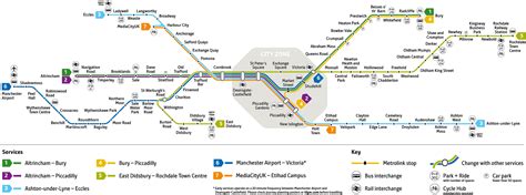 맨체스터 지하철 노선도 - United Kingdom - macsplex