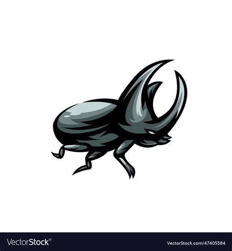 Beetle logo design Royalty Free Vector Image - VectorStock