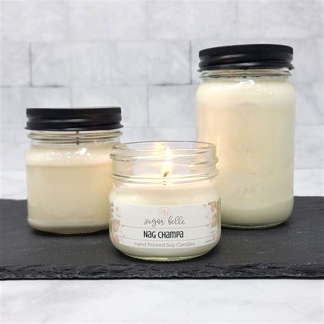 Nag Champa Scented Soy Candles | Mason Jars – Sugar Belle Candles