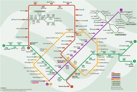 Map mrt Singapore - Mrt system map Singapore (Republic of Singapore)