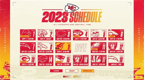 The 2023 Schedule is Here | Kansas City Chiefs