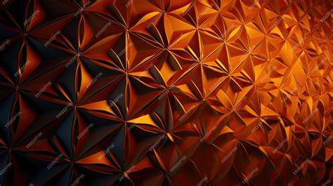 Premium AI Image | Orange Geometric Pattern Design Background Wallpaper HD