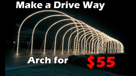 How to Make a Drive Way Arch For Christmas Lights - YouTube