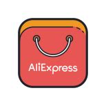 AliExpress icon in Color Hand Drawn Style