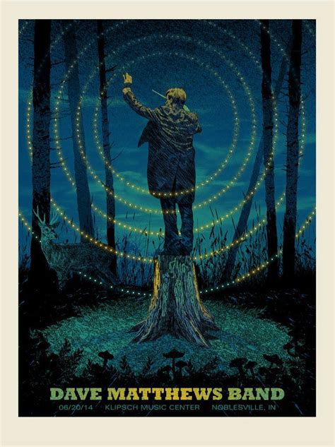 DMB Poster 6-20-2014 - Klipsch Music Center - Noblesville, IN | Dave ...