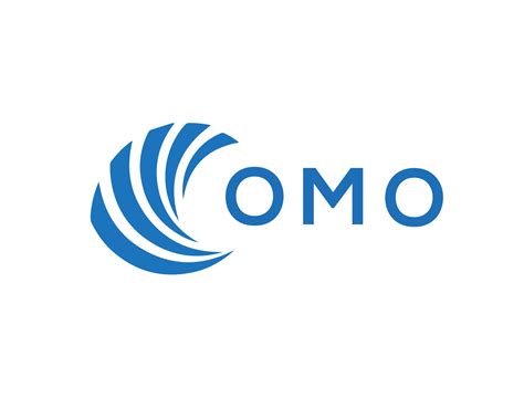 OMO letter logo design on white background. OMO creative circle letter ...