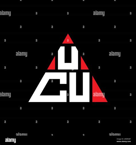 UCU triangle letter logo design with triangle shape. UCU triangle logo ...