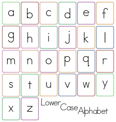 Printable Uppercase And Lowercase Alphabet Letters