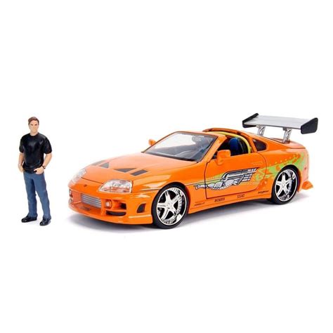 Buy Jada 1:24 Diecast 1995 Toyota Supra with Brian O'Conner Figure, Men ...