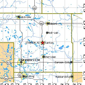 Stanton, Michigan (MI) ~ population data, races, housing & economy