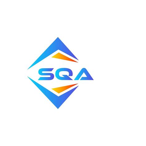 SQA abstract technology logo design on white background. SQA creative ...