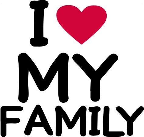 Love My Family Clipart - Full Size Clipart (#1414448) - PinClipart