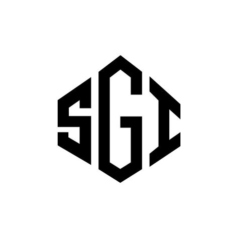 SGI letter logo design with polygon shape. SGI polygon and cube shape ...