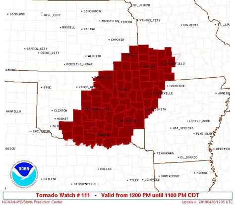 Oklahoma Tornado Map 2019