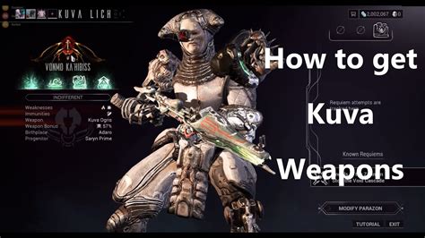 How to get kuva weapons in Warframe! Easiest way to get a Kuva Lich ...