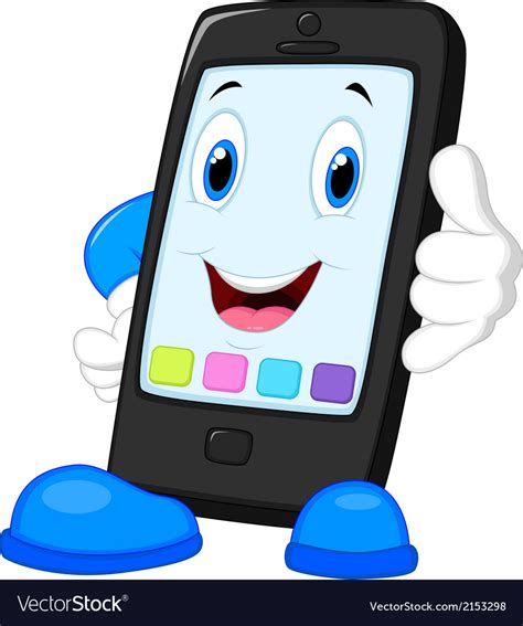 Smart Phone Cartoon Calling Royalty Free Vector Image | Free Hot Nude ...