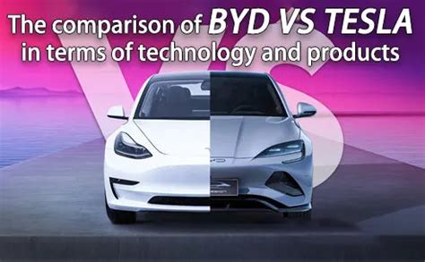 The comparison of byd vs tesla in terms of technology and products ...