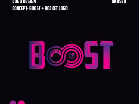 Boost Logo Design ( unused) by Hossain Murad on Dribbble