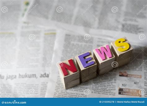 Word News on a Newspaper Background Stock Photo - Image of economy ...