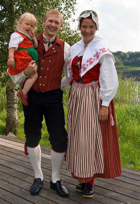 family wearing Swedish folk costume Sweden, Norwegian People, Frozen ...