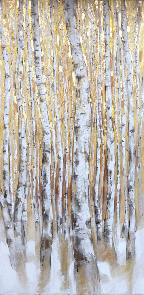 Birch grove Painting by Elena Starostina | Saatchi Art